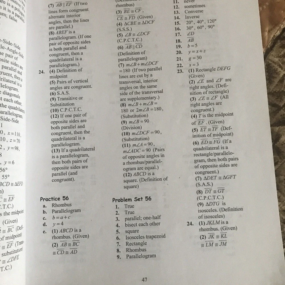 Teaching Textbooks Geometry Answer Key and Test Bank Homeschool Sabouri